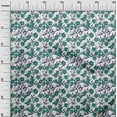 thumbnail image 3 of oneOone Cotton Poplin Twill Green Fabric Kids Floral Craft Projects Decor Fabric Printed By The Yard 56 Inch Wide, 3 of 4