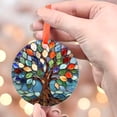 thumbnail image 4 of Ornament Window Hanging, Colorful Tree of Life Sun Catchers Glass Panel Blue Suncatcher Decor for Birthday for Women, Men, Wife, Aunt, and Mom, 2025, 2025, Seasonal Holiday Decor,, 4 of 5