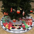 thumbnail image 3 of Falda de árbol de Navidad, adornos de Feliz Navidad 2023, cubierta inferior de árbol de Navidad, adornos de fiesta, Feliz Año Nuevo 2024, 3 of 4