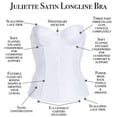 thumbnail image 6 of Juliette Satin Low Back Convertible Strapless Corset Longline Bra, 6 of 7