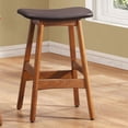 thumbnail image 2 of Lexicon Ride Faux Leather Counter Stool in Black (Set of 2), 2 of 3