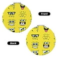 thumbnail image 2 of Pofeuu SpongeBob SquarePants for Portable Pocket Makeup Mirror PU Cover Compact Travel Mirror with Normal and Magnifying Double Sided Glass-Round Shape-Round Shape, 2 of 9