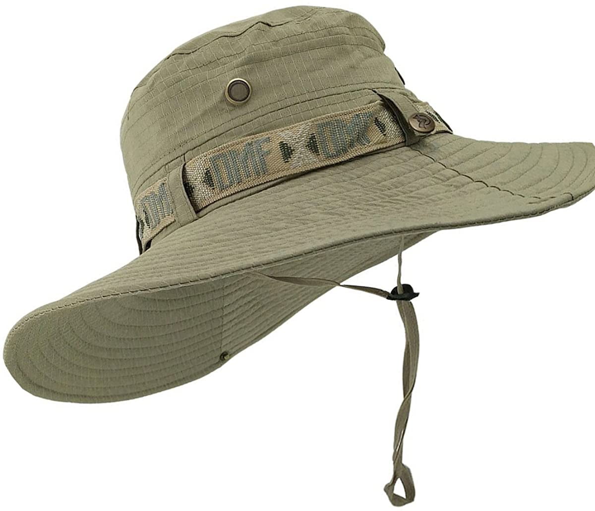 Wide Brim Bucket Hat Sun UV Protection 