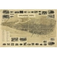 thumbnail image 1 of 24"x36" Gallery Poster, birdseye view map of Atlantic City, New Jersey 1900, 1 of 1
