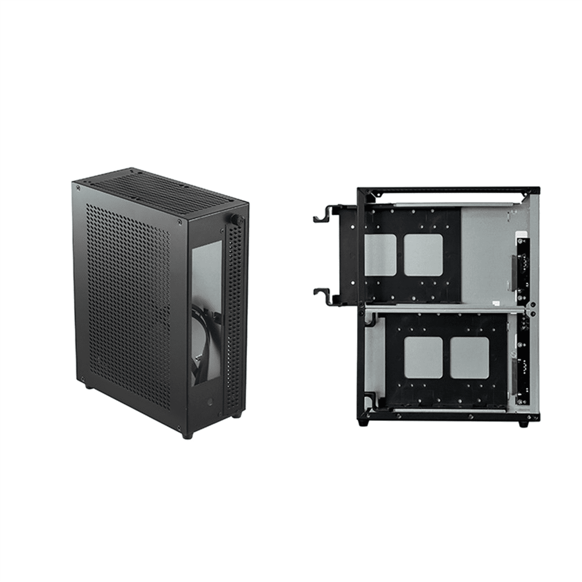 Desktop Chassis ITX Computer Case Mini NAS Computer Case Black