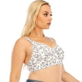 thumbnail image 3 of AMERTEER Women‘s Full Figure Wirefree Plus Size Minimizer Support Bra, 3 of 9