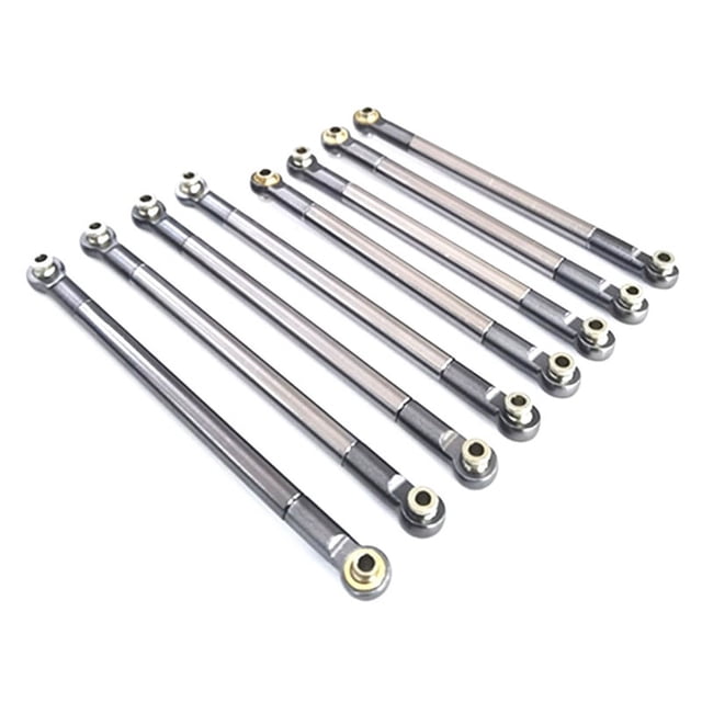 para MN86S MN86 MN86KS MN86K MN G500 Piezas de ActualizacióN 8PCS Varilla de TraccióN de Metal Varillaje de Varilla 1/12 RC Accesorios de AutomóVil, Titanio