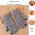 thumbnail image 2 of 4 Guantes De Invierno De Lana Tejido Touch Tablet Celular, 2 of 8