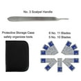 thumbnail image 3 of Ensemble de 22 Pcs d'Instruments Chirurgicaux Mineurs Kit de Ciseaux de Dissection en Acier Inoxydable Pinces à Épiler, 3 of 5