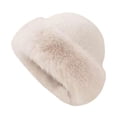 thumbnail image 3 of Abbraccia Cossack Hat Russian Hat Women Winter Faux Hat for Hiking Cold Weather Travel Camel Color, 3 of 9