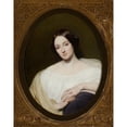 thumbnail image 3 of Ary Scheffer 20x24 Black Modern Framed Museum Art Print Titled - Portrait of Katarzyna Potocka Nee Branicka (1825-1907) (1850), 3 of 5