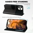 thumbnail image 3 of Compatible avec iPhone 11 Pro Max Étui Portefeuille Motif Animaux Mignons avec Fentes pour Cartes Couverture Rabattable, 3 of 5