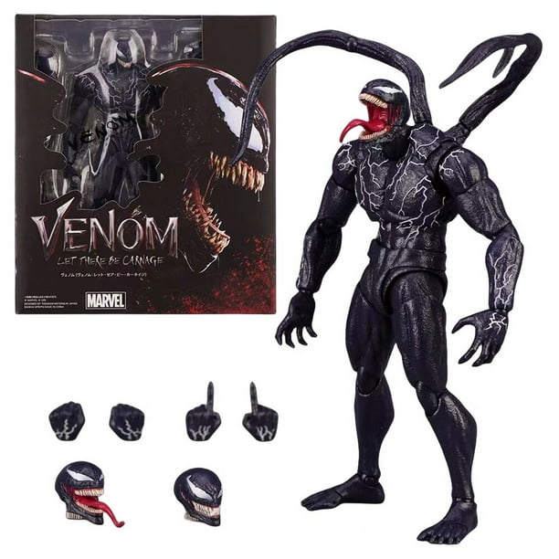 Figura de anime Venom 2: Let There Be Carnage SHFJoint, juguetes móviles que cambian de cara, estatua, modelo, muñeca coleccionable para niños, juguete de regalo