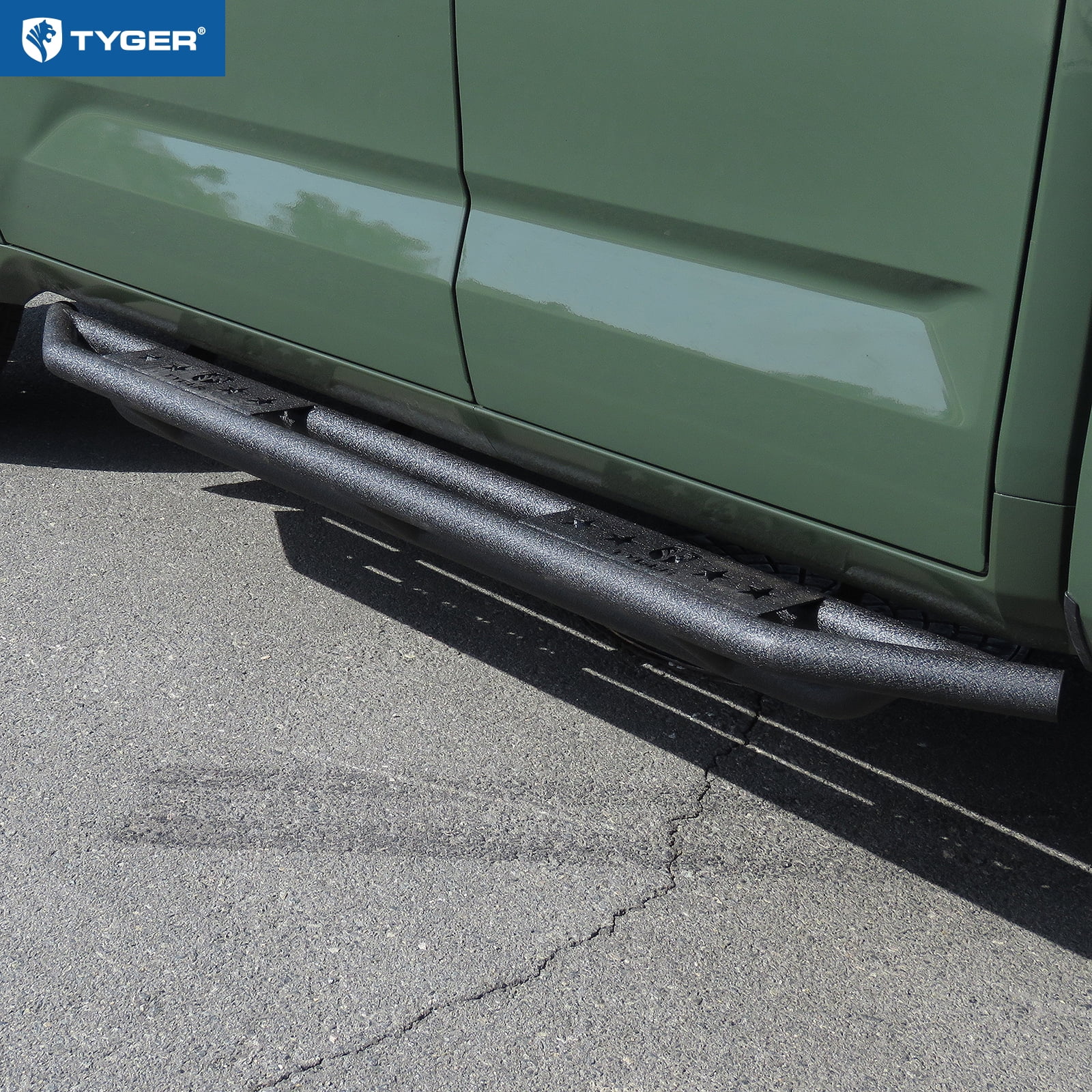 Tyger Auto Star Armor Compatible with 2022-2026 Toyota Tundra | CrewMax | TG-AM2T20748 | Side Step Rails Nerf Bars Running Boards