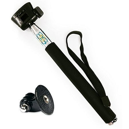 SSE 27" Extendable Handheld Monopod Selfie Stick Pole And Tripod/Monopod Mount Adapter for GoPro Hero, Hero2, Hero3, Hero3+, Hero4, Hero+ LCD, Hero4 Session, & Hero+
