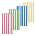 thumbnail image 2 of Great Bay Home Cotton Cabana Stripe 4-Pack Beach Towel  (4 Pack- 30" x 60", Multi), 2 of 7