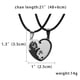 thumbnail image 1 of 2 unids/set de collares de pareja de costura de moda de acero inoxidable mejores amigos para siempre collares con colgante de gato regalo para mujeres y hombres, 1 of 5