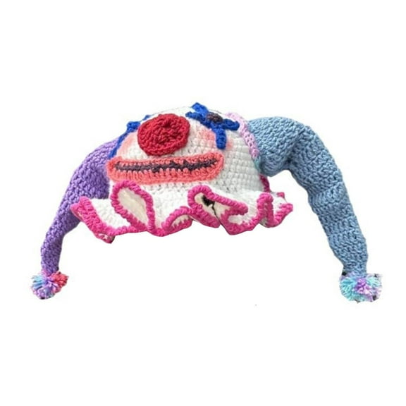 Oasiva Girls Funny Knit Beanie Hat Cat Ear Clown Cap Women Outdoor Skiing Camping Hat