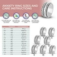 thumbnail image 5 of Anxiety Ring for Women 925 Sterling Silver Best Mom Spinning Spinner Rings for Men Oxidized Concave Boho Jewelry Band Meditation Stress Relief Birthday Christmas Gifts Size 11 Women, 5 of 6