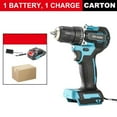 thumbnail image 2 of Brushless Cordless Drill&Electric Screwdriver-21V Lithium-Ion Compact Pistol Grip Design, Multi-Function Home DIY Power Tool with 1/4" Hex Chuck, 2 of 7