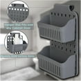thumbnail image 4 of Simplify 2 Tier over the Cabinet Caddy in Grey, 4 of 13