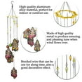 thumbnail image 4 of Wind Chimes Outdoor, Upgrade Metal Wind Chimes Waterproof Wind Bell Light for Home Party Night Garden Patio Decoration, (Evil Eye/Hamsa Hand), 4 of 7