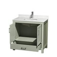 thumbnail image 6 of Wyndham Collection Wcs141436s-Qtz-Unsmxx Sheffield 36" Free Standing Single Basin Vanity, 6 of 7