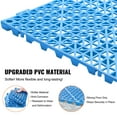 thumbnail image 4 of VEVOR Interlocking Tile 55PCS Blue, Drainage Tiles 12" x 12" Splicing, Soft PVC Interlocking Drainage Floor Tiles, Non-Slip Drainage Holes for Restroom, Bathroom, Kitchen, Pool, Wet Areas, Blue, 4 of 10
