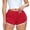 Wine, variant on Kcolen Womens Biker Shorts 3 Inch,Ladies Summer Workout Biker Shorts Solid Color High Waist Breathable Lightweight Shorts