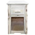 thumbnail image 3 of Montana Collection End Table w/ Drawer, Clear Lacquer Finish, 3 of 4