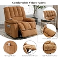 thumbnail image 5 of Resenkos Massage Recliner Chair, Electric Power Lift Recliner Chairs with Heat, Vibration, Side Pocket for Living Room, Bedroom, Light Brown, 5 of 10