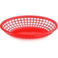 thumbnail image 1 of Cesta para refrigerios para servicio de comida, ovalada, roja, 24x15,5x4,5 cm, 2 uds. ER, 1 of 5