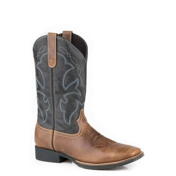 Roper Mens Monterey Square Toe Cowboy Mid Calf Boots