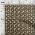 thumbnail image 2 of oneOone Cotton Flex Dark Olive Green Fabric Geometric Craft Projects Decor Fabric Printed By The Yard 40 Inch Wide, 2 of 4