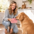 thumbnail image 6 of Pet Slow Feeding Mat Silicone Lick Pad with Suction Cups,Food-Grade Textured Licking Tray,Dental Hygiene Calming Enrichment for Dogs Green, 6 of 7