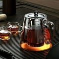 thumbnail image 2 of Heat Resistant Glass Teapot with Stainless Steel Tea Strainer Infuser Flower Kettle Kung Fu Teaware Set Puer Oolong Pot, 2 of 9