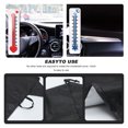 thumbnail image 2 of Shisuyan Winter Car Snow Cover Black Silver Coating Cloth 1 Set 75X42In, 2 of 9