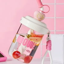 Outoloxit Stirring Cup 20oz with Straw Handheld Blender Bottle for Protein Shakes Coffee Mixing Leak Proof Portable Water Bottle with Measurement Scale BPA Free