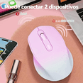 thumbnail image 3 of Ratón Inalámbrico Recargable Con Degradado 2.4g Y Bluetooth Eo Safe Imports Rosa, 3 of 5