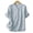 Blue, variant on Women's Short Sleeve V Neck Blouse Casual Cross Front Chiffon Top