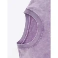 thumbnail image 2 of UNISHE Women's Funny Print T-Shirts Cowboy Frog Graphic Tees Washed Vintage Casual Short Sleeve Streetwear Tops Purple, M, 2 of 6