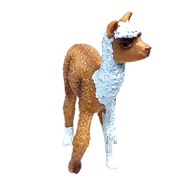 Modelo de juguete de alpaca HUOGUO Wild Llama galopando para niños