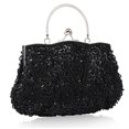 thumbnail image 2 of EeaseMX Bolsos vintage hechos a mano para cenas de mujer, bolsos de novia con perlas para banquetes (negros), 2 of 3