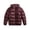 Wine, variant on Jerdar Men's Quilted Puffer Hooded Jacket, Full Zip Winter Warm Bubble Coat with Side Pockets, Polyester Casual Outdoor Padded Outerwear Outerwear Winter
