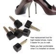 thumbnail image 1 of Heel Tip, 24pcs High Heel Replacement Tips 6 Size 8 to 13mm Non Slip Shoes Repair Heel Dowels Protector Womens Shoes Heel Repair Caps Dowels Repair Tips Pin Kit, 1 of 7