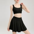 thumbnail image 2 of Sentmoon Ensembles Assortis Vêtements pour Femmes Jupes et Pantalons de Robe Surdimensionnés Sans Manches Col Rond Robes d'Été Décontractées Couleur Unie pour Fête et Soirée, 2 of 6