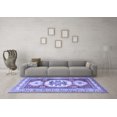 thumbnail image 3 of Ahgly Company Indoor Rectangle Geometric Blue Traditional Area Rugs, 8' x 12', 3 of 4