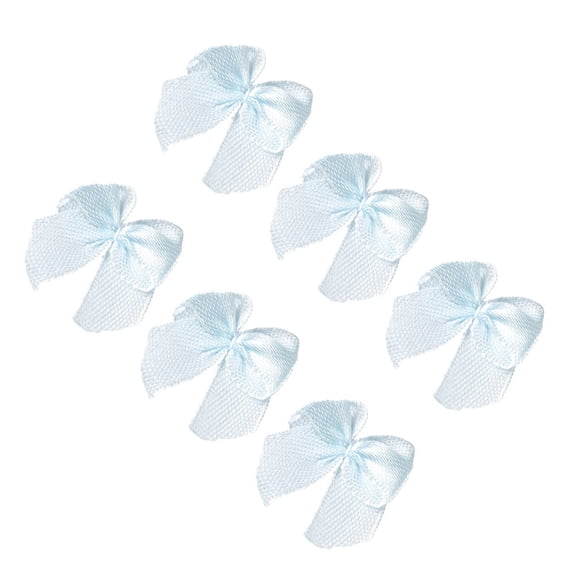 ADDHAT 200Pcs Blue Ribbon Bowknot for Clothes DIY Bowknot Accessory Headdress