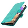 thumbnail image 6 of Allytech Wallet Phone Case for Samsung Galaxy A33 5G,Full Protection Embossed Leather Magnetic Flip Holder Card Slots Protective Cover,Green, 6 of 10