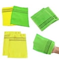 thumbnail image 5 of 2PCS Body Scrub Shower Towel Double-sided Bath Washcloth Towel 14*15CM, 5 of 5